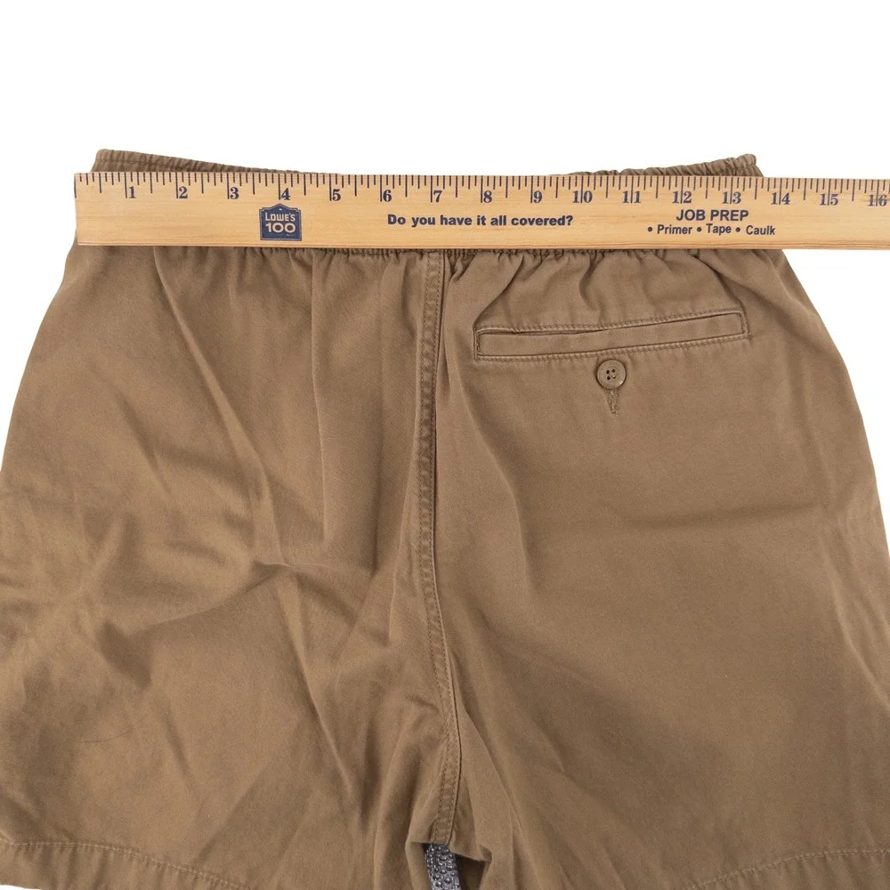 LL Bean Mens Small Dock Shorts Brown Classic Fit Cotton Gorpcore Lake Boat